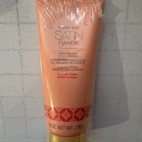 Mary Kay Satin Hands Nourishing Shea Cream Citrus Rose 3oz - Picture 1 of 3